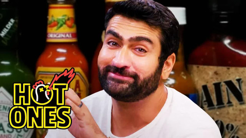 Hot Ones - S9E7: Kumail Nanjiani Sweats Intensely While Eating Spicy Wings