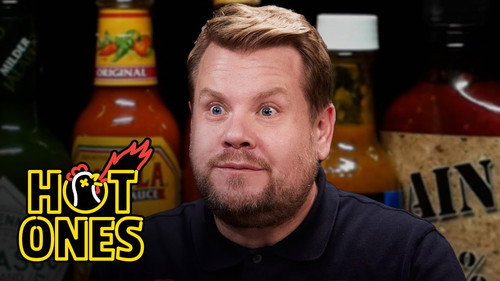 Hot Ones - S19E7: James Corden Experiences Mouth Karma While Eating Spicy Wings