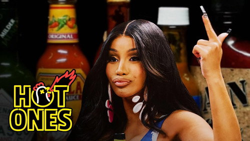 Hot Ones - S22E2: Cardi B Tries Not to Panic While Eating Spicy Wings