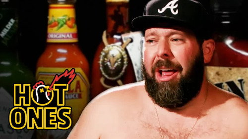 Hot Ones - S2E24: Bert Kreischer Sweats Profusely Eating Spicy Wings