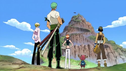 One Piece - S7E216: Showdown on the Cliff! Red Light, Green Light!