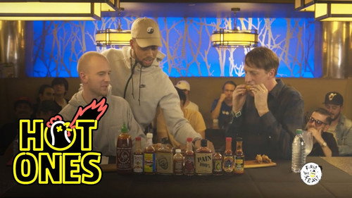 Hot Ones - S2E36: Tony Hawk Eats Spicy Wings LIVE at ComplexCon