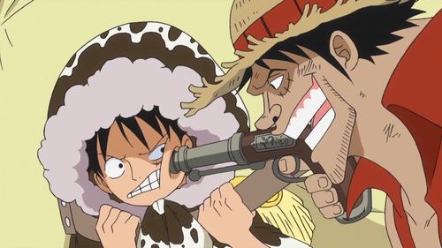 One Piece - S13E518: An Explosive Situation! Luffy vs. Fake Luffy!