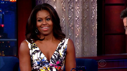 The Late Show with Stephen Colbert - S1E15: First Lady Michelle Obama, John Legend