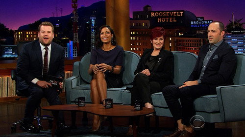 The Late Late Show with James Corden - S1E15: Rosario Dawson, Sharon Osbourne, Tony Hale