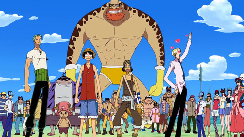 One Piece - S7E215: Screaming-Hot Bombardment! Pirate Dodgeball!
