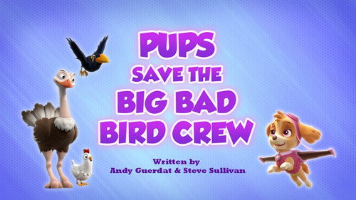 PAW Patrol - S7E9: Pups Save a Big Bad Bird Crew