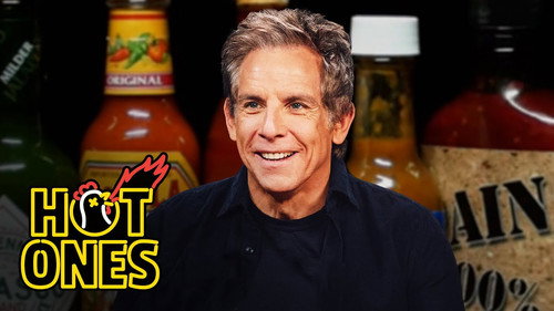 Hot Ones - S25E13: Ben Stiller Giggles Uncontrollably While Eating Spicy Wings