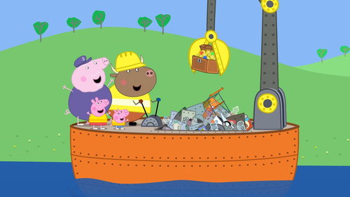 Peppa Pig - S8E4: Mr Bull Digs Up the River