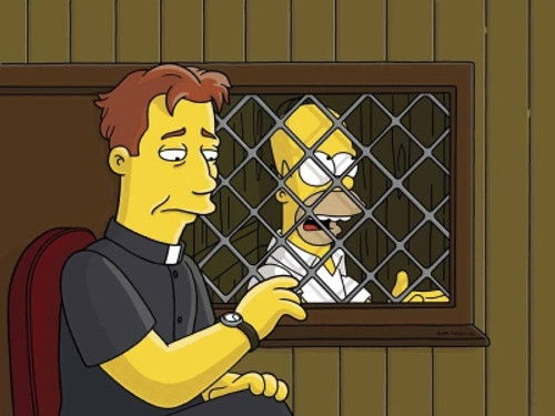 The Simpsons - S16E21: The Father, the Son and the Holy Guest Star