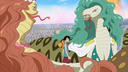 One Piece - S12E413: A Difficult Fight for Luffy! The Snake Sisters' Haki Power!!