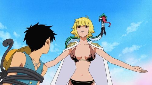 One Piece - S12E412: Heartless Judgment! Margaret is Turned to Stone!!